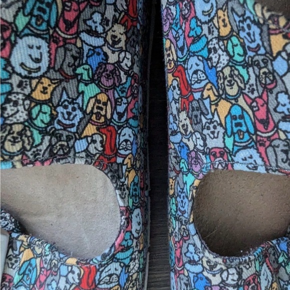 BOBS from Skechers Colorful dog lovers Buckle Sandals boho folk art 8 - Picture 4 of 5